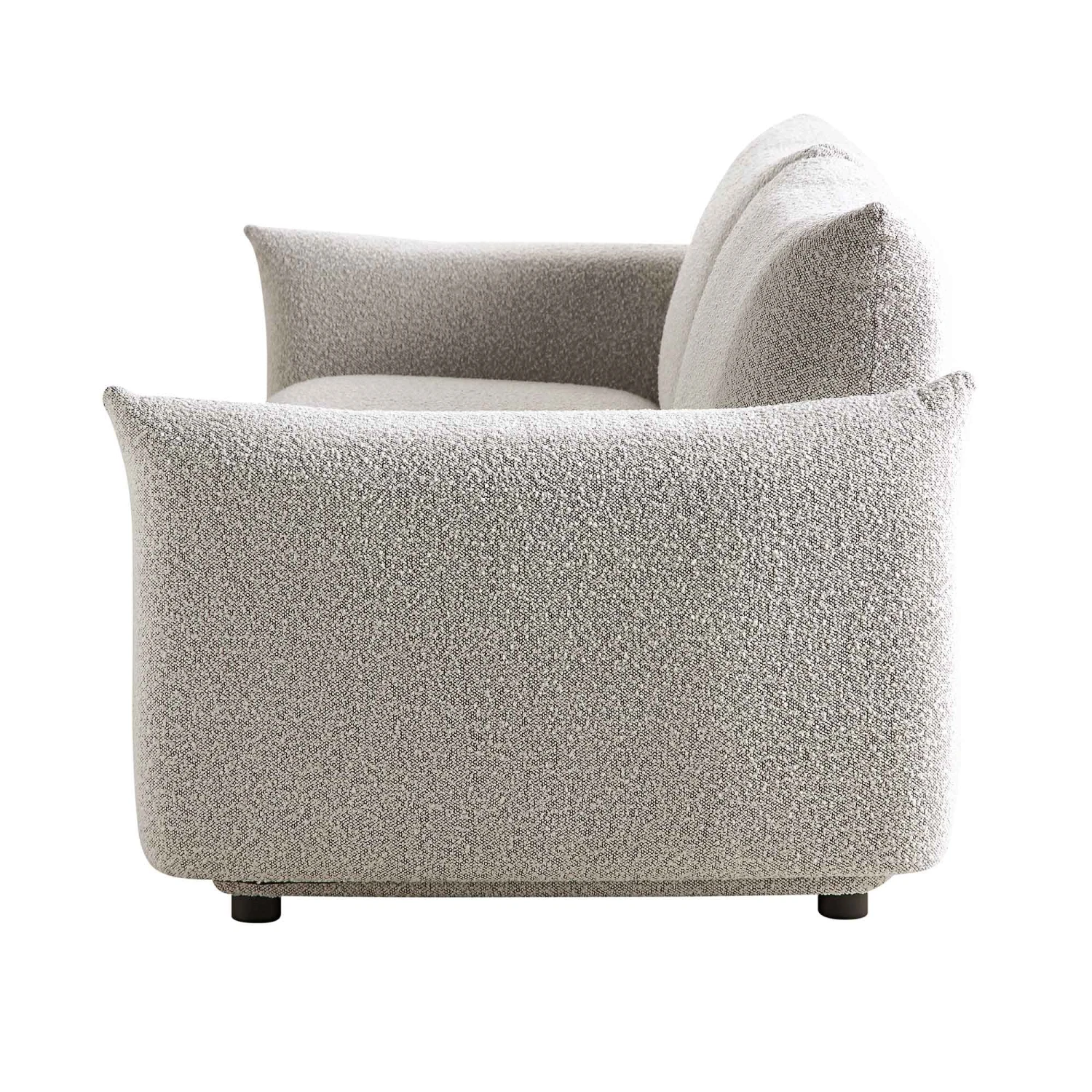 Gianni Three Seater Sofa, Mist Grey Boucle 10 Gianni Three Seater Sofa, Mist Grey Boucle - Image 10