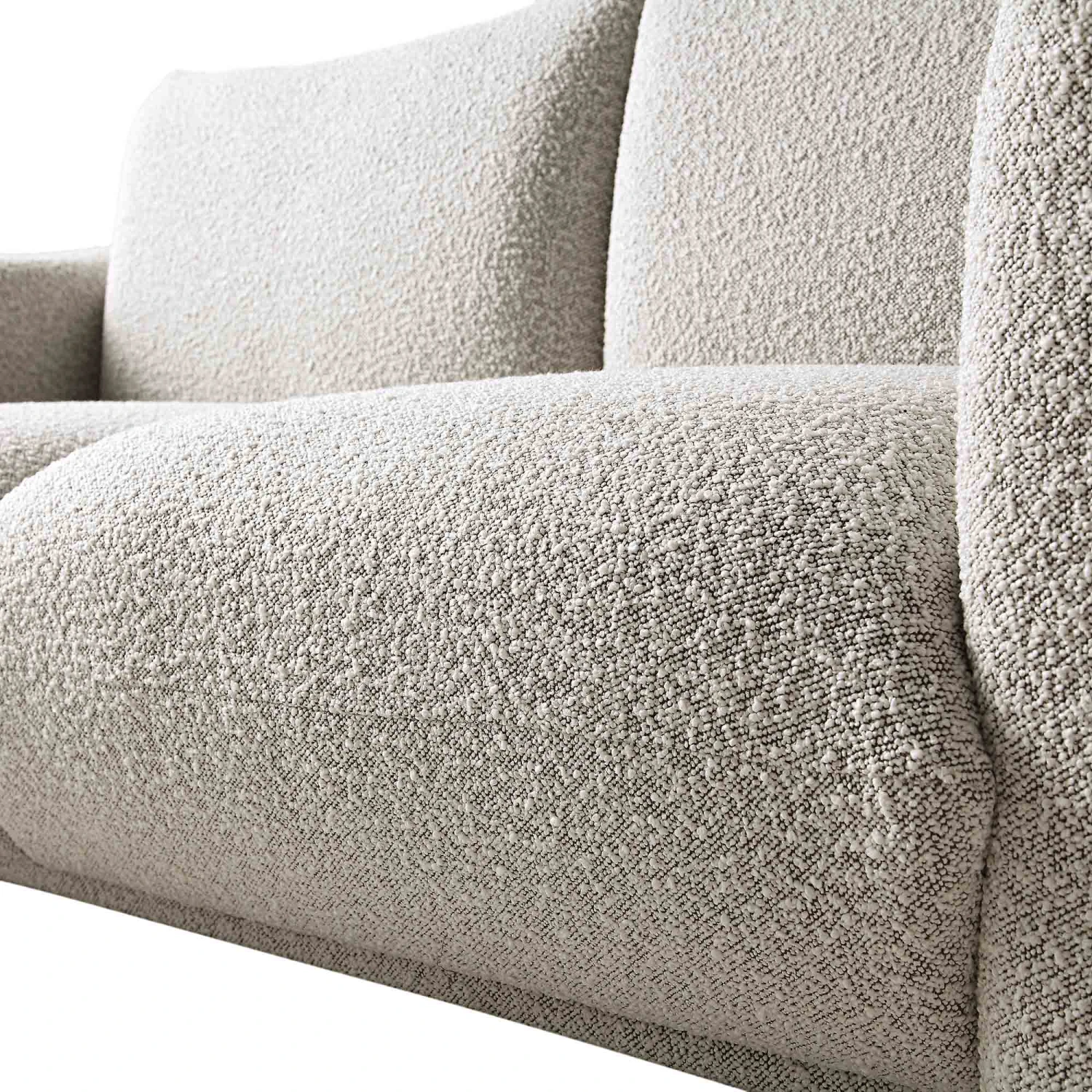 Gianni Three Seater Sofa, Mist Grey Boucle 13 Gianni Three Seater Sofa, Mist Grey Boucle - Image 13