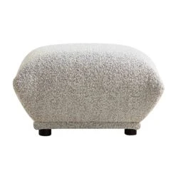 Gianni Pouffe, Mist Grey Boucle -Daals Store BOSF 9678 GREY BOU STOOL WB1