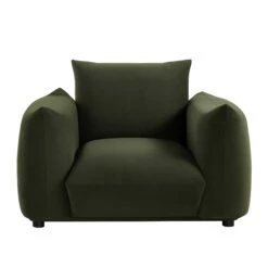 Gianni Armchair, Moss Green Velvet -Daals Store BOSF 9678 MOSS VEL 1ST WB1