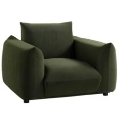 Gianni Armchair, Moss Green Velvet -Daals Store BOSF 9678 MOSS VEL 1ST WB2