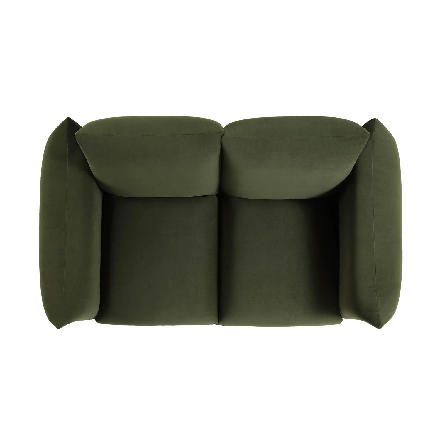 Gianni Two Seater Sofa, Moss Green Velvet 9 Gianni Two Seater Sofa, Moss Green Velvet - Image 9