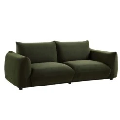 Gianni Three Seater Sofa, Moss Green Velvet -Daals Store BOSF 9678 MOSS VEL 3ST WB2