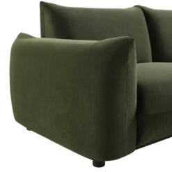 Gianni Three Seater Sofa, Moss Green Velvet -Daals Store BOSF 9678 MOSS VEL 3ST detail1