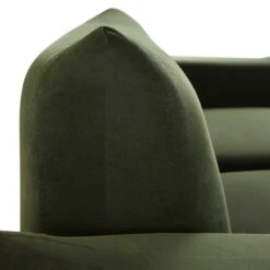 Gianni Three Seater Sofa, Moss Green Velvet -Daals Store BOSF 9678 MOSS VEL 3ST detail2