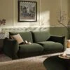 Gianni Three Seater Sofa, Moss Green Velvet 17 Gianni Three Seater Sofa, Moss Green Velvet -Daals Store BOSF 9678 MOSS VEL 3ST main