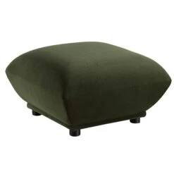 Gianni Pouffe, Moss Green Velvet -Daals Store BOSF 9678 MOSS VEL STOOL WB2