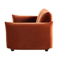 Gianni Two Seater Sofa, Rust Velvet 21 Gianni Two Seater Sofa, Rust Velvet -Daals Store BOSF 9678 RUST VEL 2ST WB5