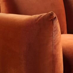 Gianni Two Seater Sofa, Rust Velvet 23 Gianni Two Seater Sofa, Rust Velvet -Daals Store BOSF 9678 RUST VEL 2ST detail1