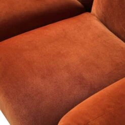 Gianni Two Seater Sofa, Rust Velvet 24 Gianni Two Seater Sofa, Rust Velvet -Daals Store BOSF 9678 RUST VEL 2ST detail2