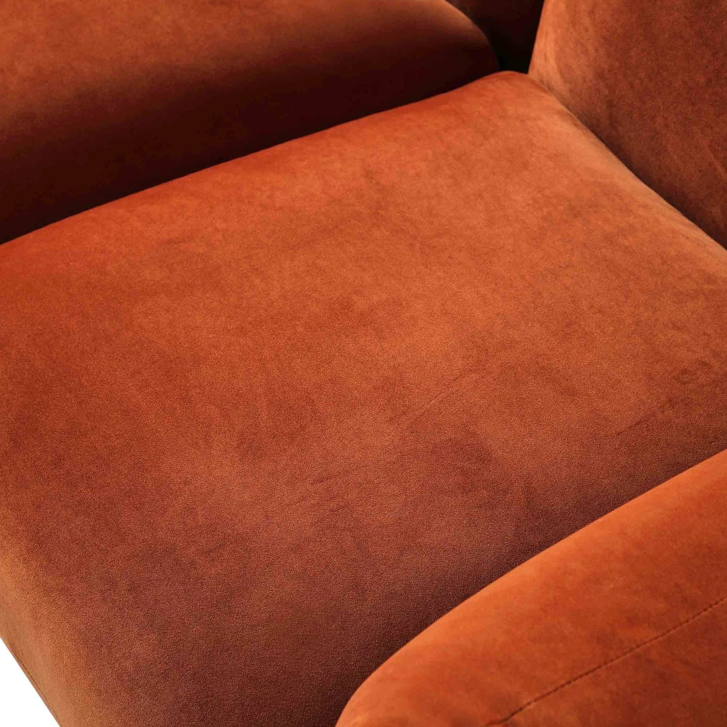 Gianni Two Seater Sofa, Rust Velvet 12 Gianni Two Seater Sofa, Rust Velvet - Image 12