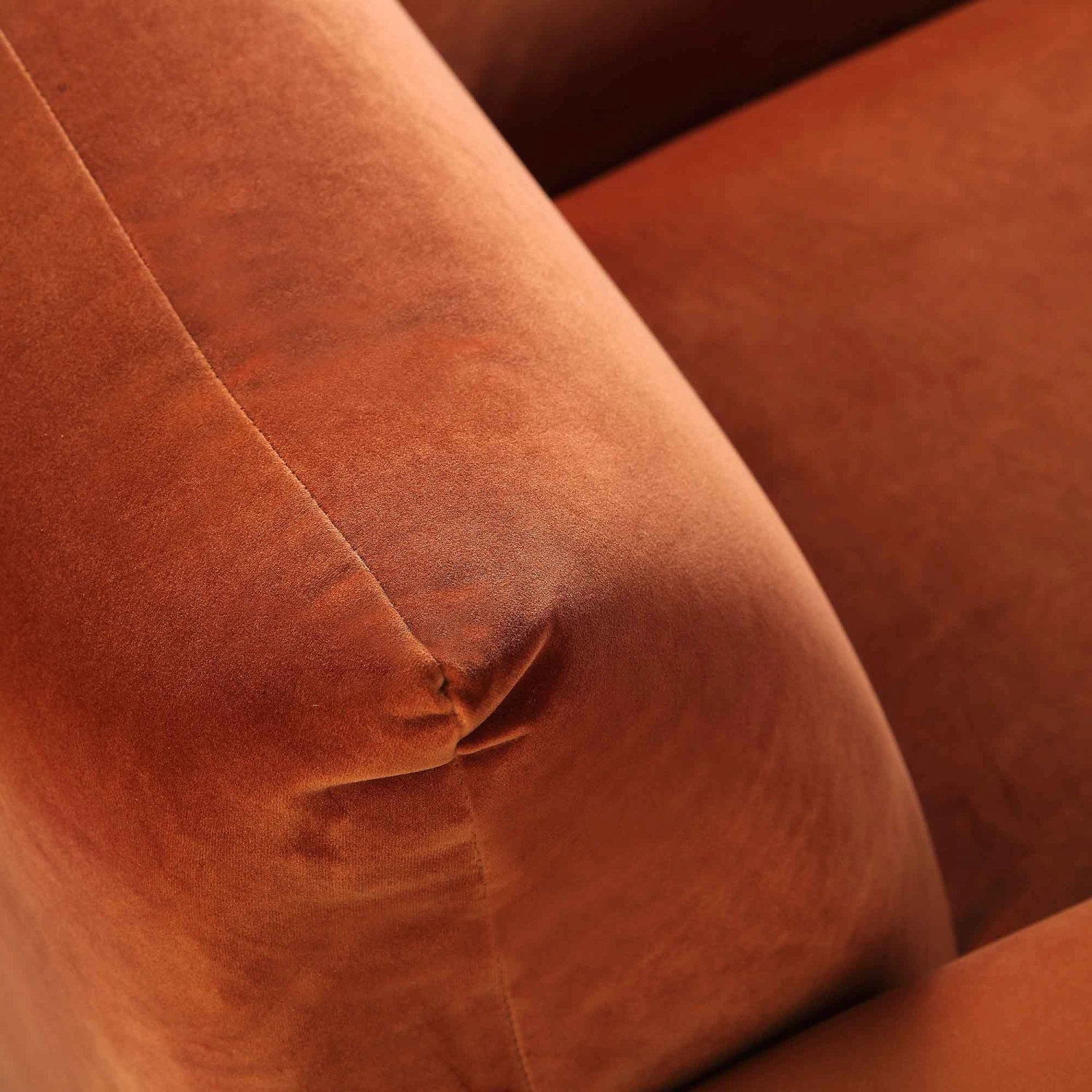 Gianni Two Seater Sofa, Rust Velvet 13 Gianni Two Seater Sofa, Rust Velvet - Image 13
