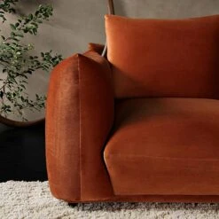 Gianni Two Seater Sofa, Rust Velvet 15 Gianni Two Seater Sofa, Rust Velvet -Daals Store BOSF 9678 RUST VEL 2ST scene2