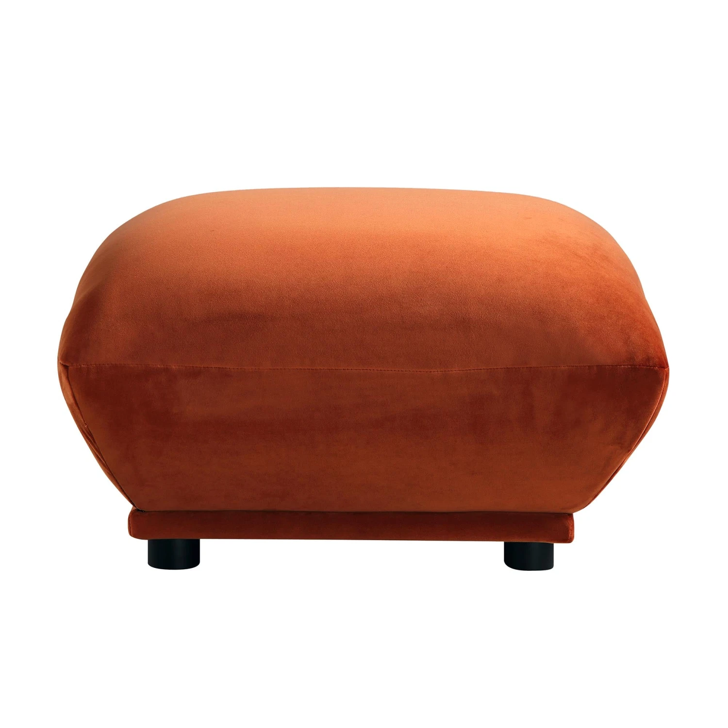 Gianni Pouffe, Rust Velvet 5 Gianni Pouffe, Rust Velvet - Image 5