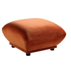 Gianni Pouffe, Rust Velvet 17 Gianni Pouffe, Rust Velvet -Daals Store BOSF 9678 RUST VEL STOOL WB3