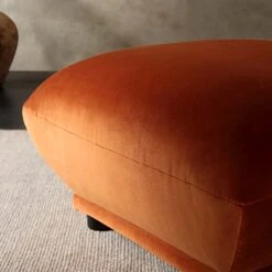 Gianni Pouffe, Rust Velvet 13 Gianni Pouffe, Rust Velvet -Daals Store BOSF 9678 RUST VEL STOOL scene3