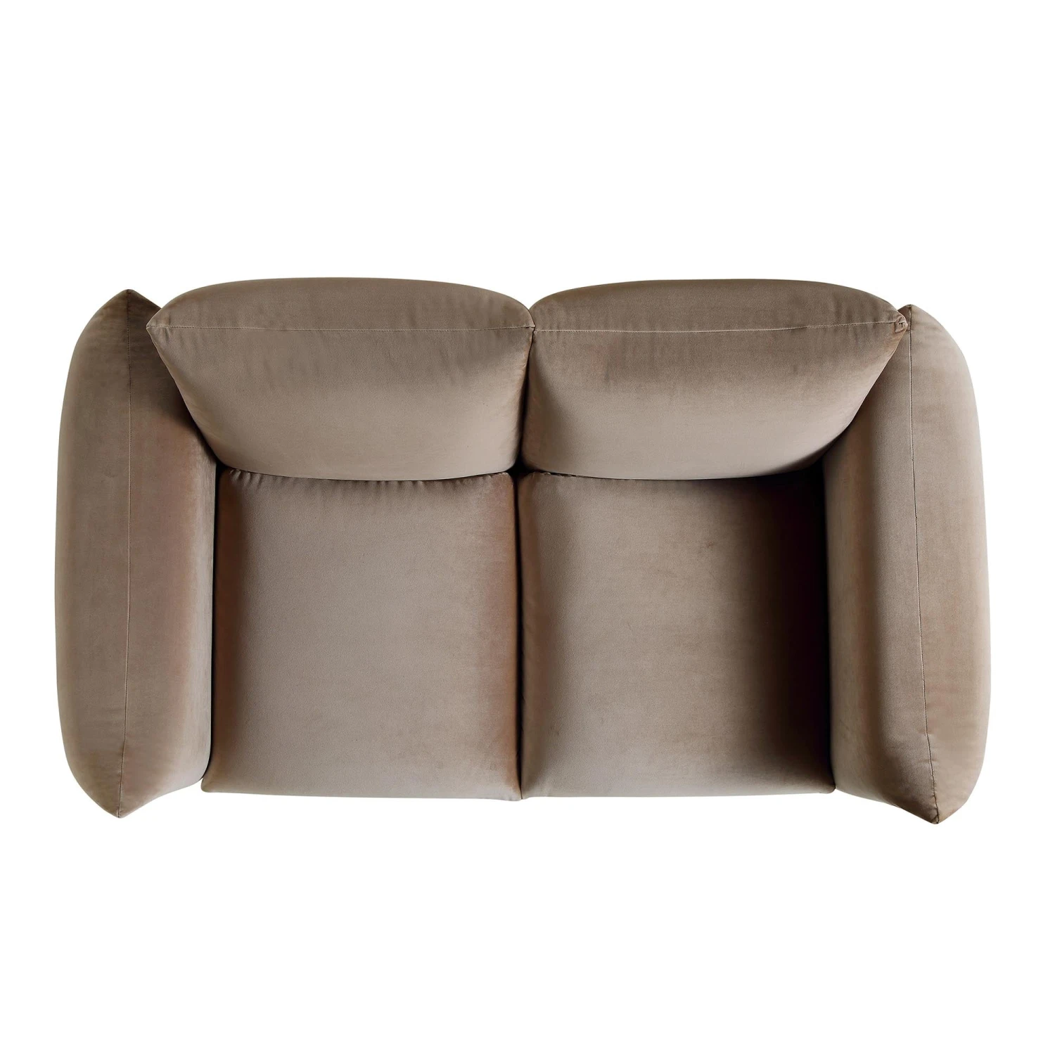 Gianni Two Seater Sofa, Mink Velvet 6 Gianni Two Seater Sofa, Mink Velvet - Image 6
