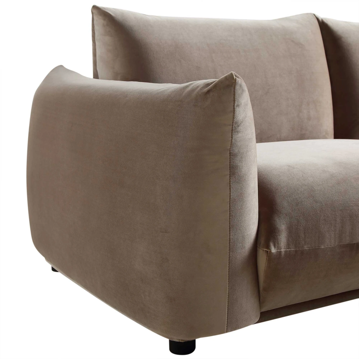 Gianni Three Seater Sofa, Mink Velvet 10 Gianni Three Seater Sofa, Mink Velvet - Image 10