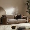 Gianni Three Seater Sofa, Mink Velvet -Daals Store BOSF 9678 TAUPE VEL 3ST main