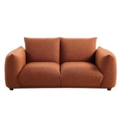 Gianni Two Seater Sofa, Terracotta Fabric -Daals Store BOSF 9678 TERRA LIN 2ST WB1