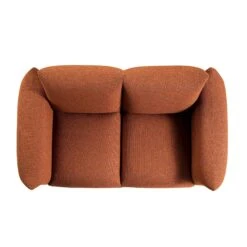 Gianni Two Seater Sofa, Terracotta Fabric -Daals Store BOSF 9678 TERRA LIN 2ST WB3