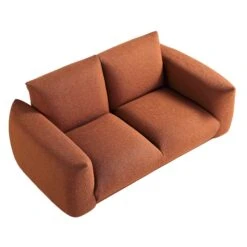 Gianni Two Seater Sofa, Terracotta Fabric -Daals Store BOSF 9678 TERRA LIN 2ST WB4