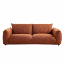 Gianni Three Seater Sofa, Terracotta Fabric 20 Gianni Three Seater Sofa, Terracotta Fabric -Daals Store BOSF 9678 TERRA LIN 3ST WB1