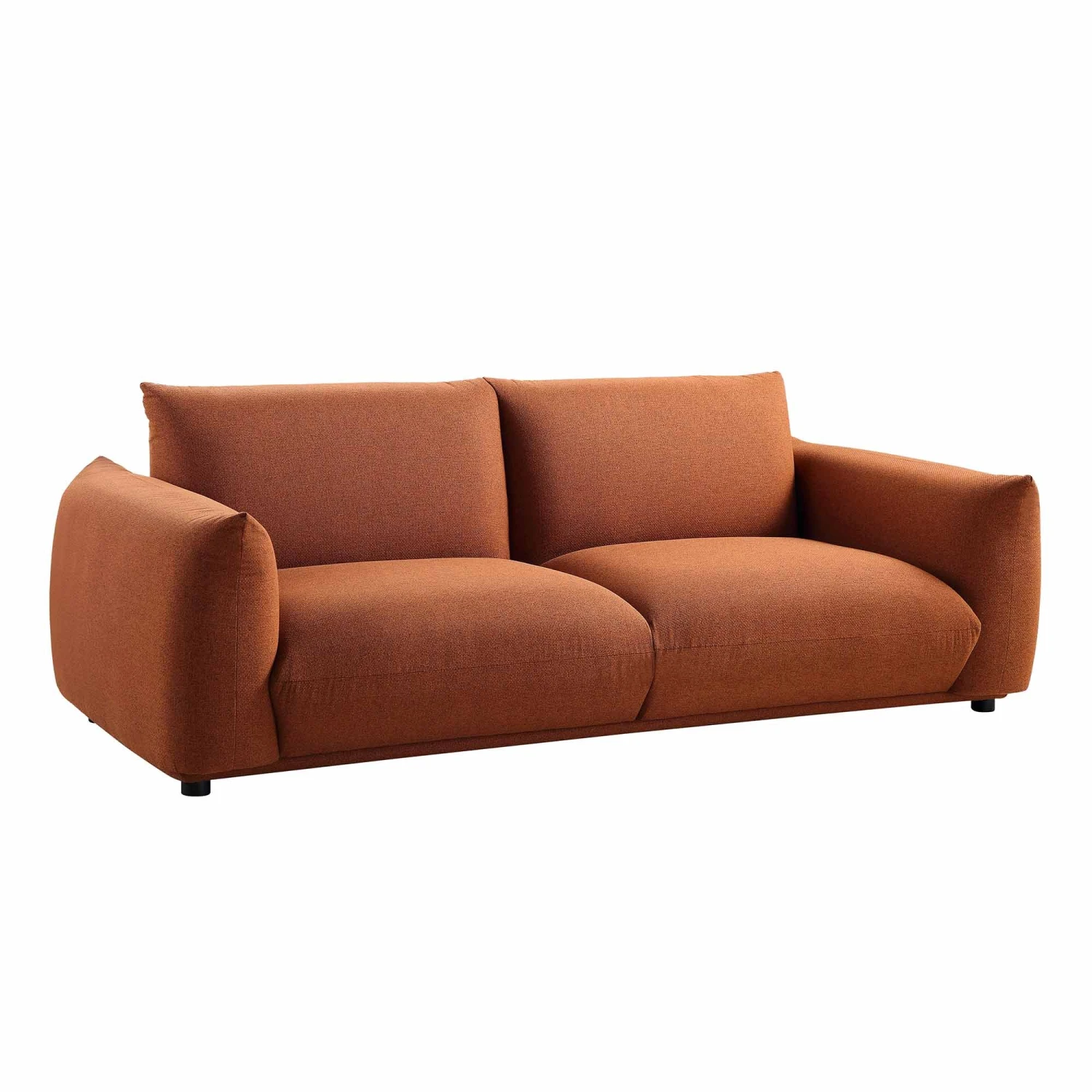 Gianni Three Seater Sofa, Terracotta Fabric 6 Gianni Three Seater Sofa, Terracotta Fabric - Image 6