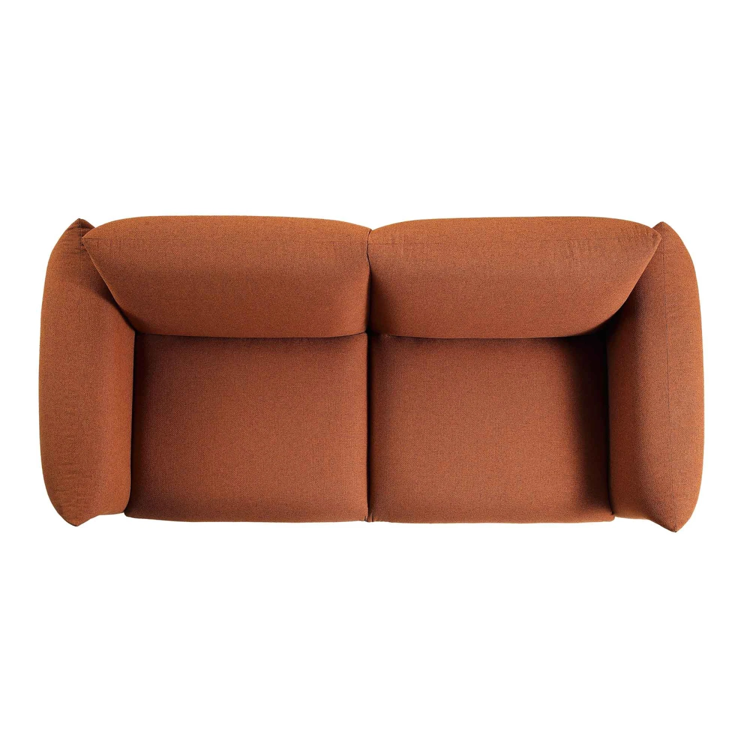Gianni Three Seater Sofa, Terracotta Fabric 8 Gianni Three Seater Sofa, Terracotta Fabric - Image 8