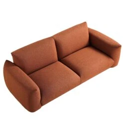 Gianni Three Seater Sofa, Terracotta Fabric 24 Gianni Three Seater Sofa, Terracotta Fabric -Daals Store BOSF 9678 TERRA LIN 3ST WB4