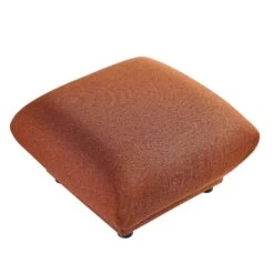 Gianni Pouffe, Terracotta Fabric -Daals Store BOSF 9678 TERRA LIN STOOL WB2