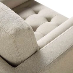 Henrietta Armchair, Beige Woven Fabric 25 Henrietta Armchair, Beige Woven Fabric -Daals Store BOSF 9680 BEIGE WOV 1ST detail3