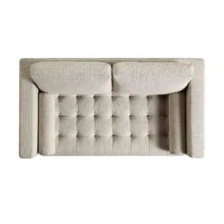 Henrietta 2-Seater Sofa, Beige Woven Fabric -Daals Store BOSF 9680 BEIGE WOV 2ST WB3