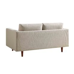 Henrietta 2-Seater Sofa, Beige Woven Fabric -Daals Store BOSF 9680 BEIGE WOV 2ST WB4