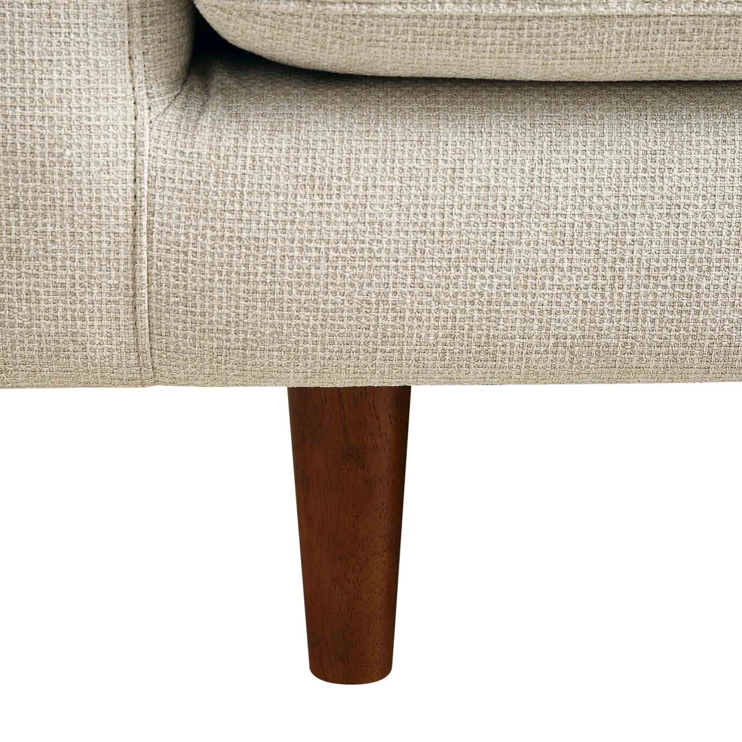 Henrietta Large 3-Seater Sofa, Beige Woven Fabric 15 Henrietta Large 3-Seater Sofa, Beige Woven Fabric - Image 15