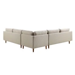 Henrietta 5+Seater Corner Sofa, Beige Woven Fabric 24 Henrietta 5+Seater Corner Sofa, Beige Woven Fabric -Daals Store BOSF 9680 BEIGE WOV CORNER SET WB7