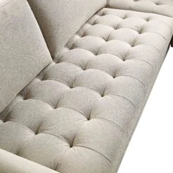 Henrietta 5+Seater Corner Sofa, Beige Woven Fabric 27 Henrietta 5+Seater Corner Sofa, Beige Woven Fabric -Daals Store BOSF 9680 BEIGE WOV CORNER SET detail3