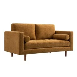 Henrietta 2-Seater Sofa, Spiced Honey Chenille 23 Henrietta 2-Seater Sofa, Spiced Honey Chenille -Daals Store BOSF 9680 FENN CHEN 2ST WB2