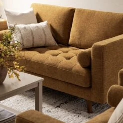 Henrietta 2-Seater Sofa, Spiced Honey Chenille 18 Henrietta 2-Seater Sofa, Spiced Honey Chenille -Daals Store BOSF 9680 FENN CHEN 2ST scene2