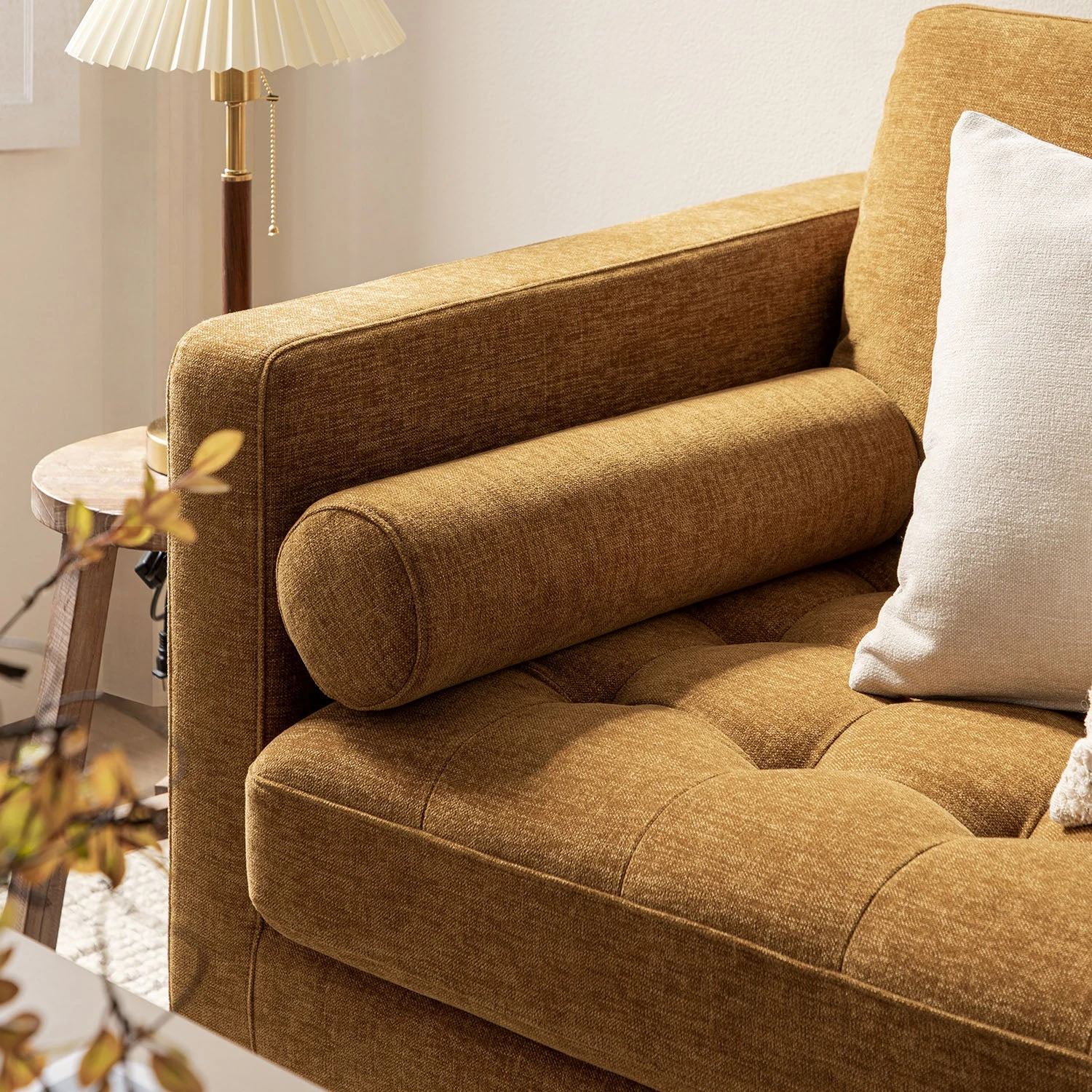 Henrietta 2-Seater Sofa, Spiced Honey Chenille 5 Henrietta 2-Seater Sofa, Spiced Honey Chenille - Image 5