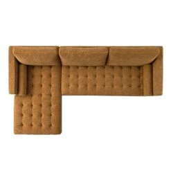 Henrietta Spiced Honey Chenille Grand 4-Seater Chaise End Sofa, Left Hand Facing -Daals Store BOSF 9680 FENN CHEN LHF SET WB4