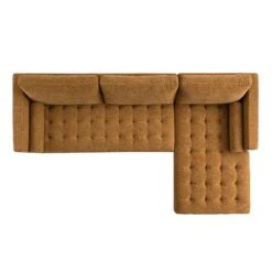 Henrietta Spiced Honey Chenille Grand 4-Seater Chaise End Sofa, Right Hand Facing -Daals Store BOSF 9680 FENN CHEN RHF SET WB4