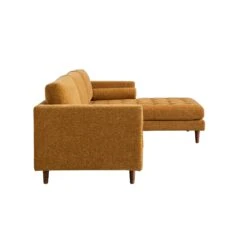 Henrietta Spiced Honey Chenille Grand 4-Seater Chaise End Sofa, Right Hand Facing -Daals Store BOSF 9680 FENN CHEN RHF SET WB5