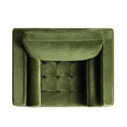 Henrietta Armchair, Moss Green Velvet -Daals Store BOSF 9680 FERN VEL 1ST WB3