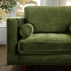 Henrietta Armchair, Moss Green Velvet -Daals Store BOSF 9680 FERN VEL 1ST scene4