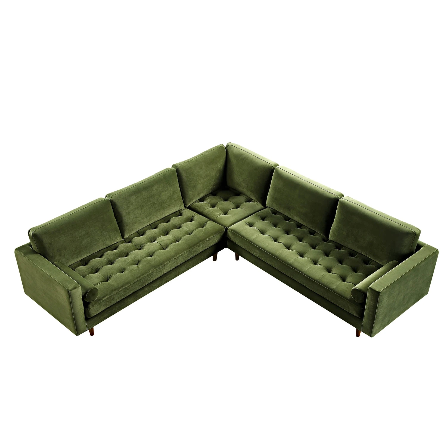 Henrietta 5+Seater Corner Sofa, Moss Green Velvet 7 Henrietta 5+Seater Corner Sofa, Moss Green Velvet - Image 7