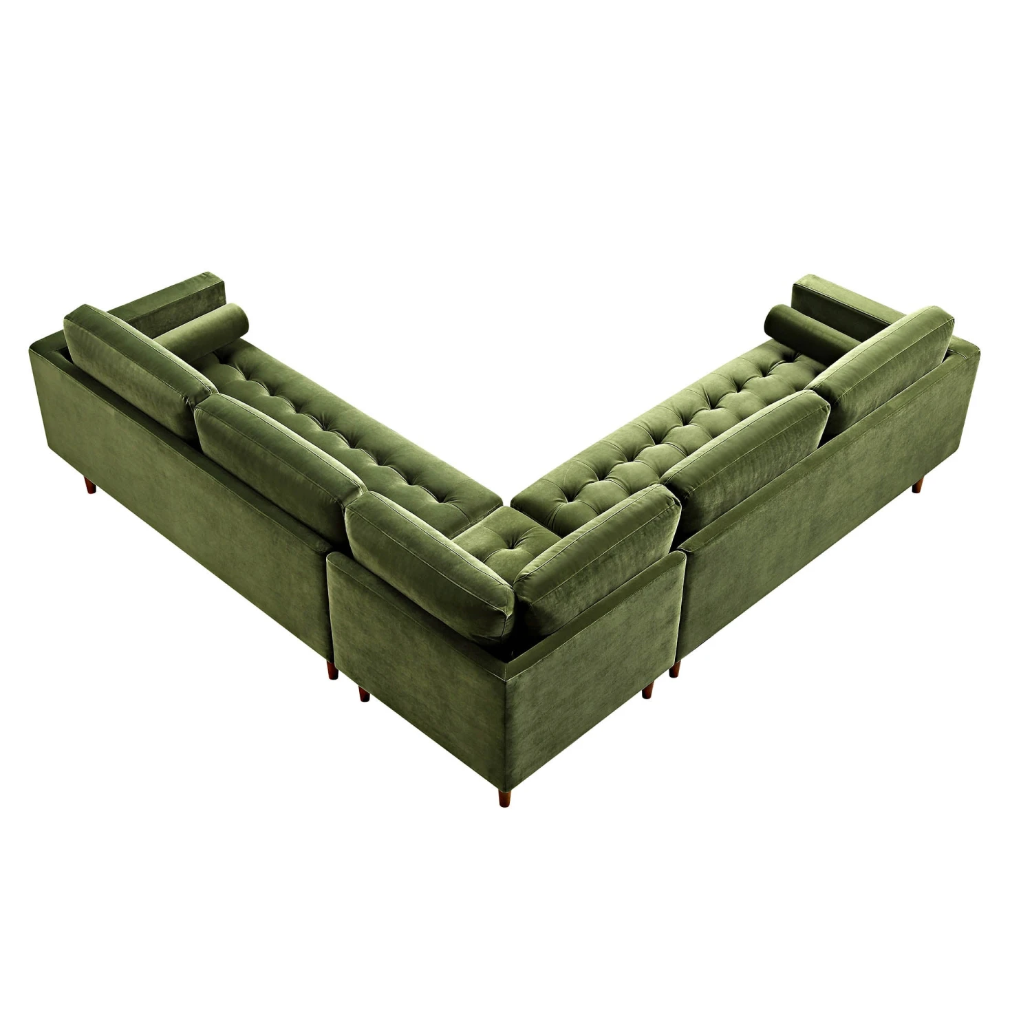 Henrietta 5+Seater Corner Sofa, Moss Green Velvet 11 Henrietta 5+Seater Corner Sofa, Moss Green Velvet - Image 11