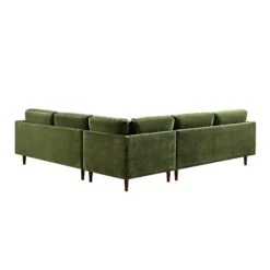 Henrietta 5+Seater Corner Sofa, Moss Green Velvet 28 Henrietta 5+Seater Corner Sofa, Moss Green Velvet -Daals Store BOSF 9680 FERN VEL CORNER SET WB7