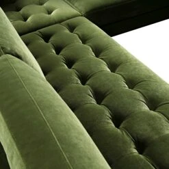 Henrietta 5+Seater Corner Sofa, Moss Green Velvet 30 Henrietta 5+Seater Corner Sofa, Moss Green Velvet -Daals Store BOSF 9680 FERN VEL CORNER SET detail2