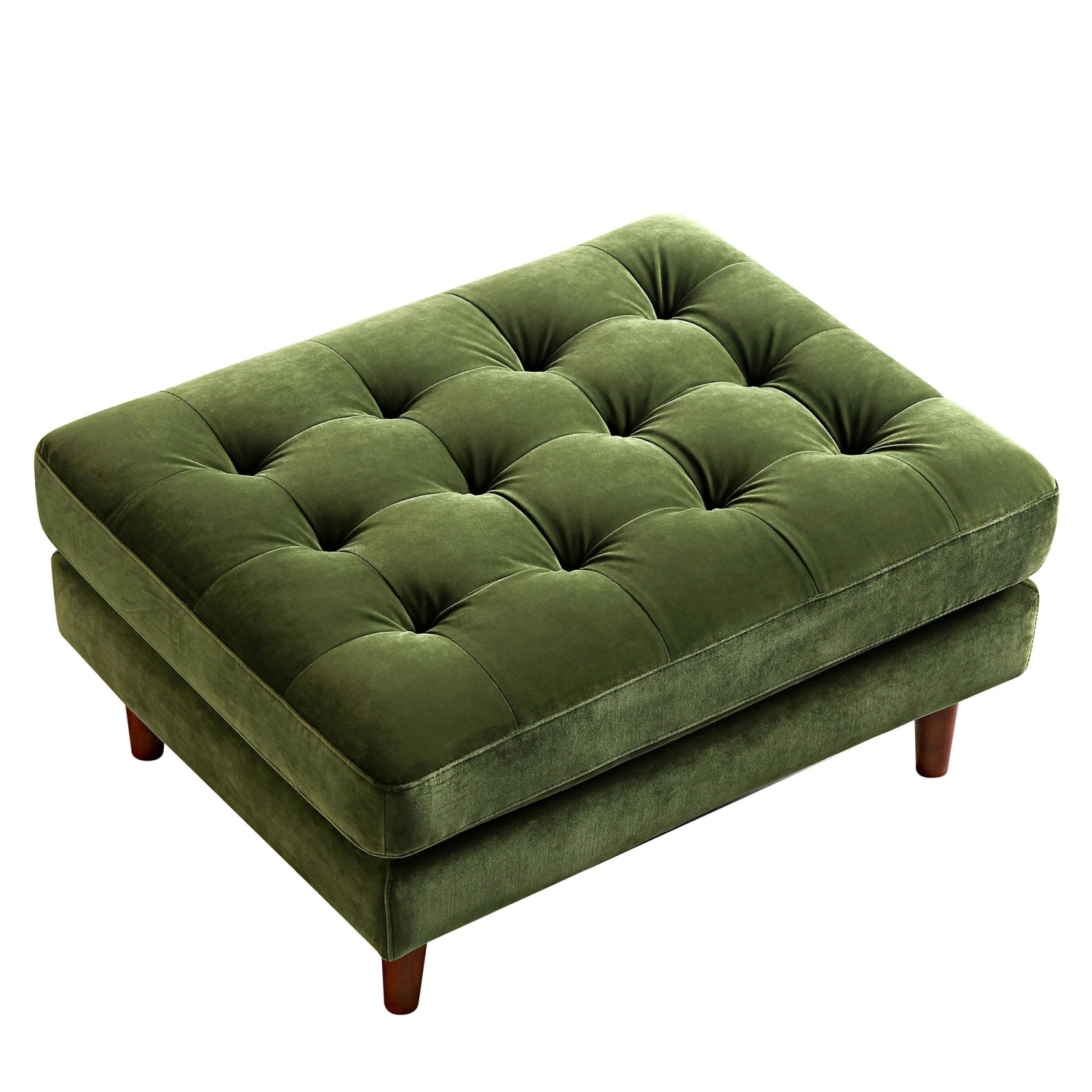 Henrietta Ottoman, Moss Green Velvet 6 Henrietta Ottoman, Moss Green Velvet - Image 6